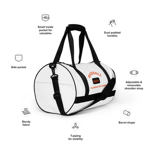Baseball &God Outrageous Gym Bag